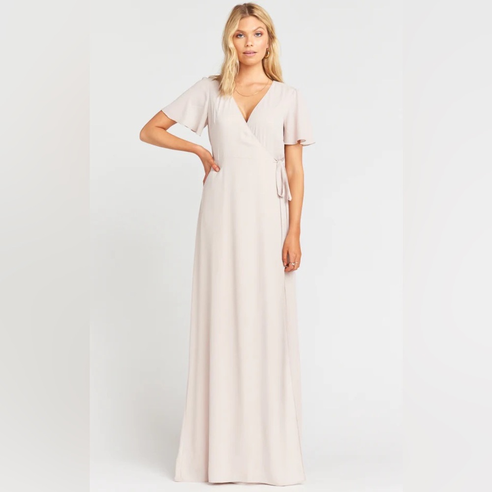 Show Me Your Mumu Noelle Flutter Wrap Dress Ring Crisp M- worn once. Drycleaned